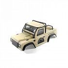 CR-24 Defender Truck Cab Lexan Body + Roll Cage (Mustard)