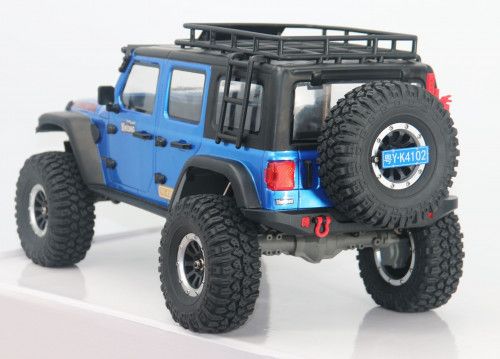 Трофи модель Yikong 4102 1/10 crawler JEEP (Blue) RTR фото 2