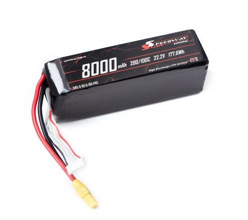 Аккумулятор Speedway Slide Li-Po soft case 6S 22.2v 8000mAh 100C XT90S фото 2