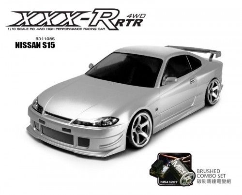 XXX-R RTR 1/10 Scale RC 4WD Racing Car (2.4G) NISSAN S15