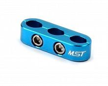 Alum. 3 wires clamps (blue)