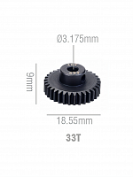 Шестерня стальная Pinion gear 33T 48P для вала 3.17mm