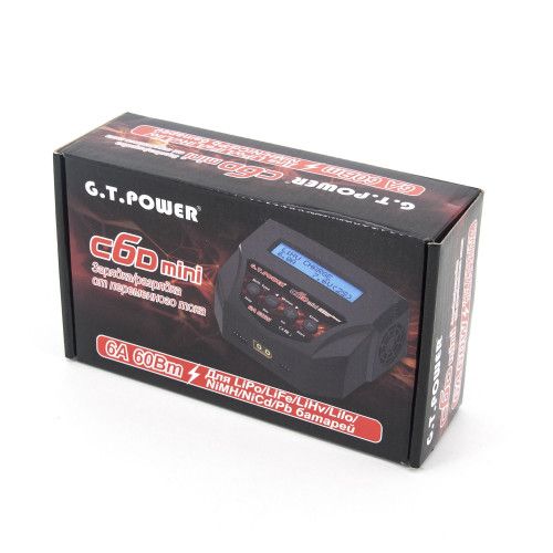 Универсальное зарядное устройство G.T.POWER C6D mini 6A 60W фото 3