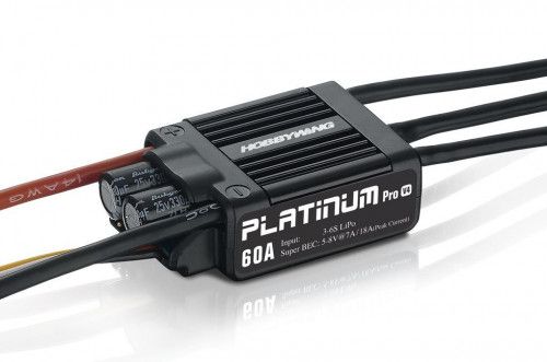 Бесколлекторный регулятор Platinum LV 60A V4 для авиа моделей