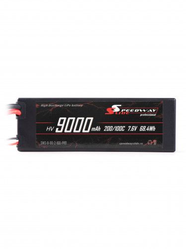 Аккумулятор Speedway Slide 138x47x25mm Li-Po 9000mAh 2S HV 7.6V 100C HARD case XT60