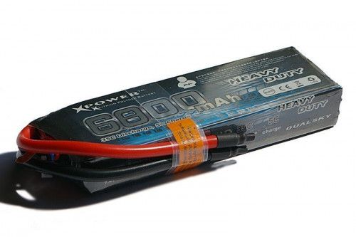 Li-Po Dualsky Heavy Duty soft case 7.4v 6800mAh 35C