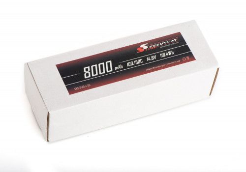 Аккумулятор Speedway Slide 164x44x43mm Li-Po 8000mAh 4S 14.8V 50C SOFT case XT60 фото 4