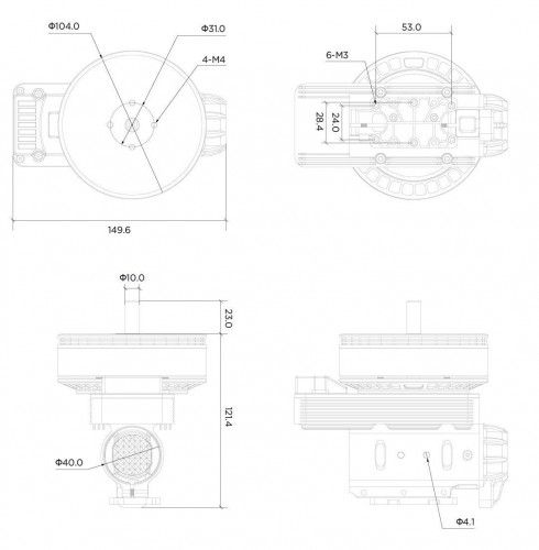 Комплект Hobbywing XRotor X9 120A 14S CCW с пропеллером 3411/V2 фото 2