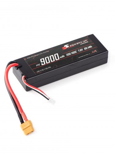 Аккумулятор Speedway Slide 138x47x25mm Li-Po 9000mAh 2S HV 7.6V 100C HARD case XT60 фото 3