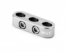 Alum. 3 wires clamps (silver)