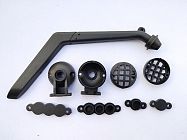 Lamp mounting & Water tube