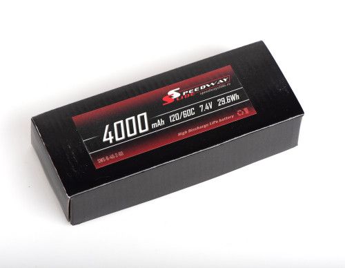 Аккумулятор Speedway Slide 132x43x15mm Li-Po 4000mAh 2S 7.4V 60C SOFT case XT60 фото 4