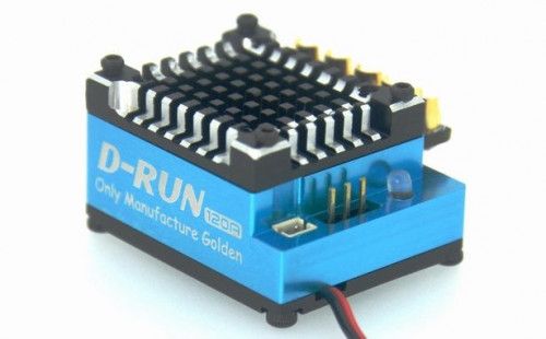 Бесколлекторный сенсорный регулятор OMG D-RUN-120A-V1 для автомоделей масштаба 1:10 синий фото 4