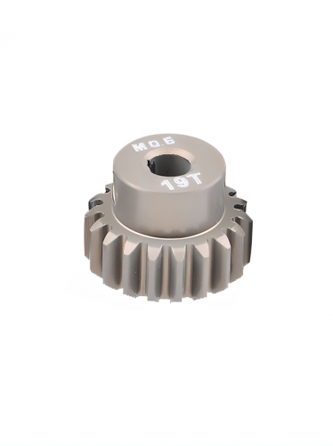Шестерня алюминиевая Pinion gear 19T M0.6 для вала 3.17mm фото 4