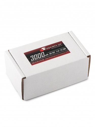 Аккумулятор Speedway Slide 70x37x19mm Li-Ion 3000mAh 2S 7.4V 30C softcase T-Plug фото 6