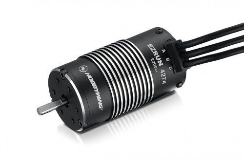 Бесколлекторный бессенсорный мотор EZRUN 4268 Sl Black 2600 KV для масштаба 1/8