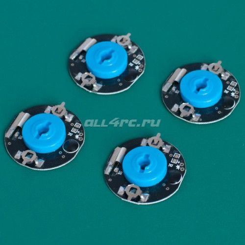 Комплект тормозных дисков с пластиковым шестигранником светящихся (синие) фото 2