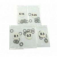 3RACING Stainless Steel 4mm Shim Spacer 0.1/0.15/0.2/0.25/0.3 Thickness 10pcs each