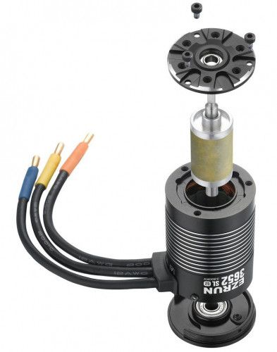 Бесколлекторный бессенсорный мотор EZRUN 3652 SL 5400 KV для масштаба 1:10 фото 3