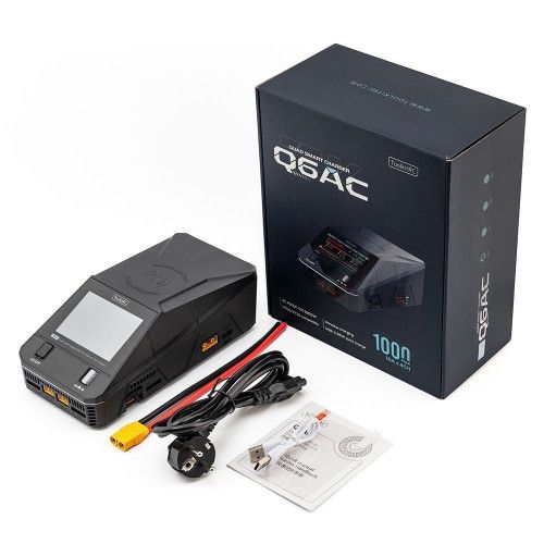 ToolkitRC Q6AC 1000W 1-6S X4 порта универсальное зарядное устройство фото 5