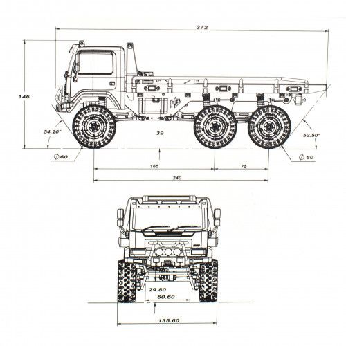 Краулер радиоуправляемый HobbyPlus CR18P Flat Bed 6X6 (Blue) 1/18 RTR фото 28