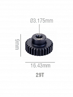Шестерня стальная Pinion gear 29T 48P для вала 3.17mm