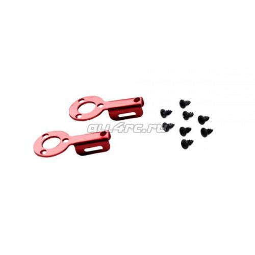 RC Car Body Alloy Clip / Holder (2шт) Red