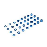 0.5 / 1.0 / 1.5 / 2.0 / 2.5 / 3.0 / 3.5 / 4.0mm 1/10 RC Racing CarAlloy Washer Set - Blue