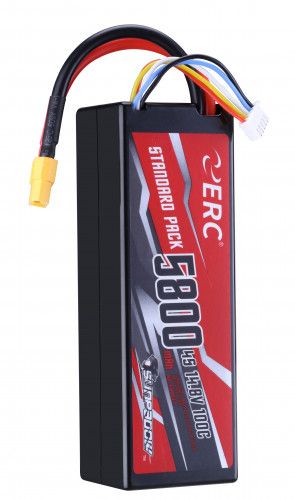 Аккумулятор Sunpadow ERC Li-Po 5800mAh 4S 14.8V 100C XT60 фото 2