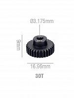 Шестерня стальная Pinion gear 30T 48P для вала 3.17mm