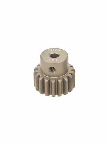 Шестерня алюминиевая Pinion gear 18T 32P для вала 3.17mm фото 4