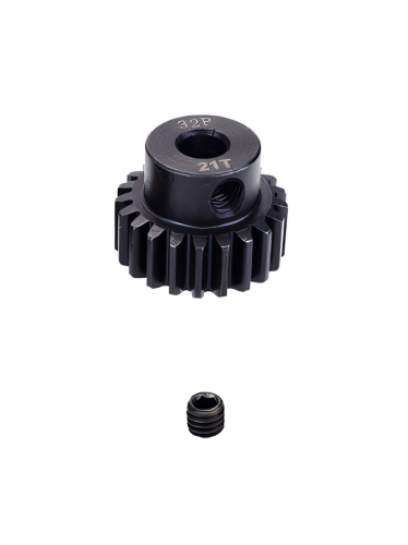 Шестерня стальная Pinion gear 21T 32P для вала 5mm фото 2