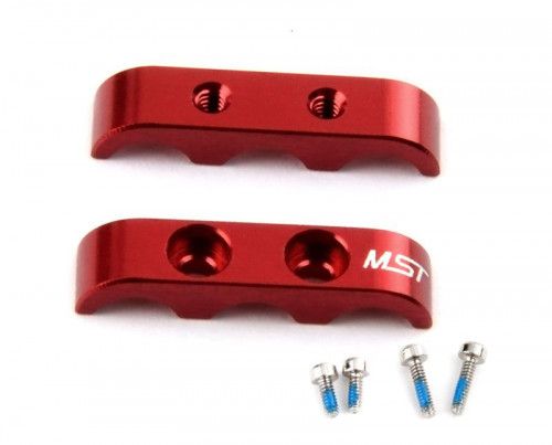 Alum. 3 wires clamps (red) фото 2