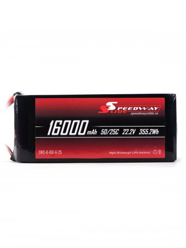 Аккумулятор Speedway Slide Li-Po soft case 6S 22.2v 16000mAh 25C XT90S