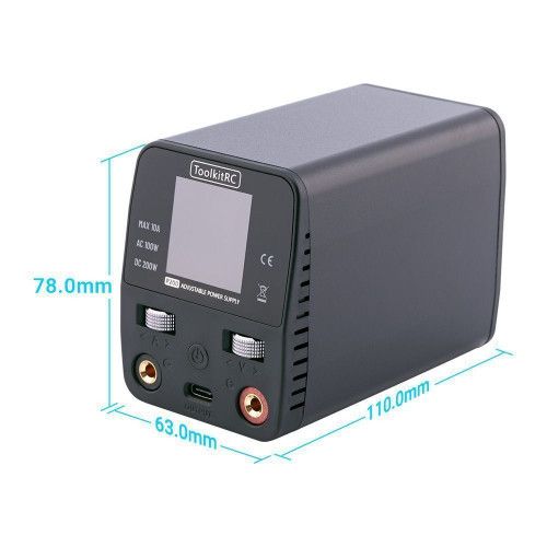 ToolkitRC P200 V2 30V 10A 200W / 65W USB настольный блок питания фото 2