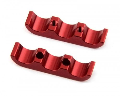 Alum. 3 wires clamps (red) фото 3