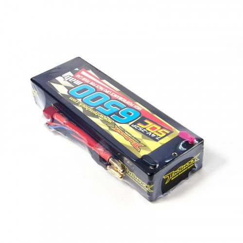 Аккумулятор Tenshock Hardcase 7.4v 6500mAh 50C with Deans to Banana Connector фото 2