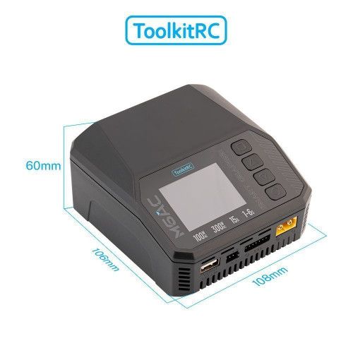 ToolkitRC M6AC 300W 1-6S универсальное зарядное устройство фото 2