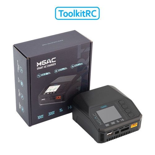 ToolkitRC M6AC 300W 1-6S универсальное зарядное устройство фото 8