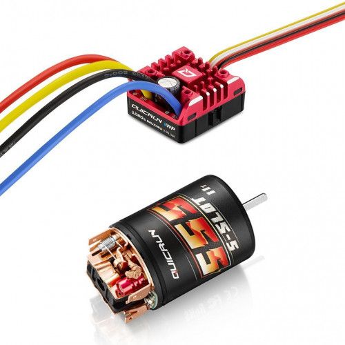 Hobbywing QuicRun 1080WP G2 / Brushed 555-13T motor Коллекторная система