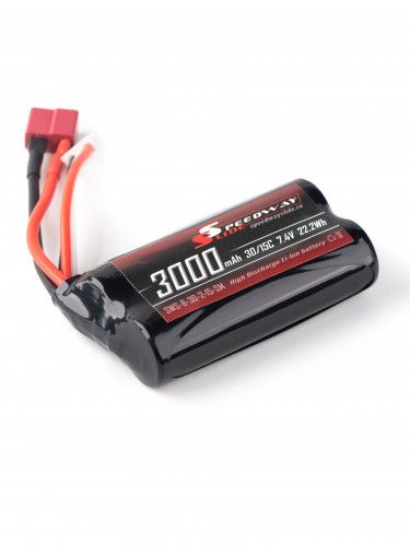 Аккумулятор Speedway Slide 70x37x19mm Li-Ion 3000mAh 2S 7.4V 30C softcase T-Plug фото 3