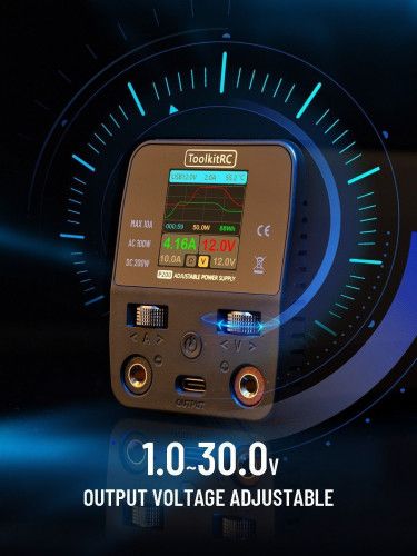 ToolkitRC P200 V2 30V 10A 200W / 65W USB настольный блок питания фото 9