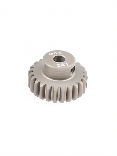 Шестерня алюминиевая Pinion gear 24T M0.6 для вала 3.17mm фото 4