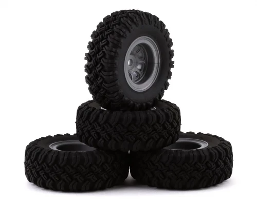 CR-24 MT Crawler Grey Wheel & Tire Set (4pcs)