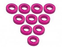 Aluminium M3 Flat Washer 1.5mm (10 Pcs) - Purple