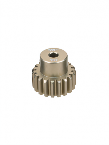Шестерня алюминиевая Pinion gear 19T 32P для вала 3.17mm фото 4
