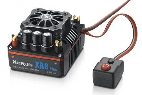 Бесколлекторный сенсорный регулятор XERUN XR8 Plus для автомоделей масштаба 1:8
