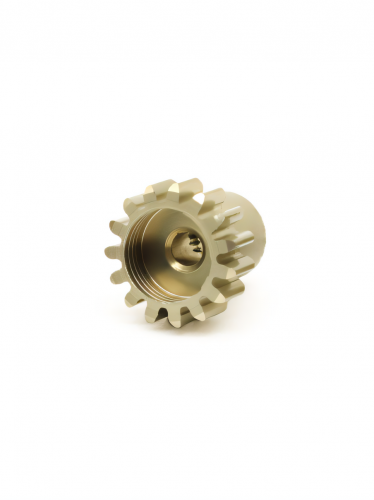 Шестерня алюминиевая Pinion gear 15T M0.5 для вала 2mm фото 3