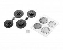 Wheel hubs w/disc shape (large)