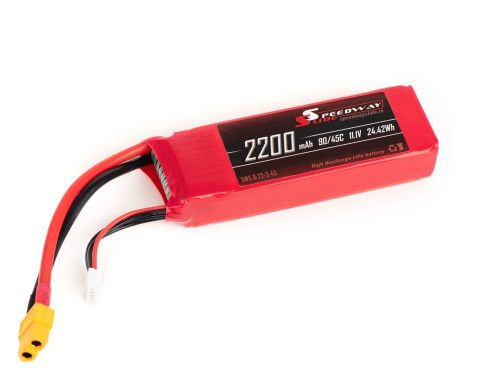Аккумулятор Speedway Slide 106x35x24mm Li-Po 2200mAh 3S 11.1V 45C softcase XT60